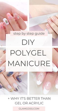 Diy Uv Gel Nails At Home, Polygel Manicure, Applying Polygel Nails, Gel Nail Kits For Home, Best At Home Nail Kits, Polygel Nails Tutorial Step By Step, Diy Polygel Nails At Home, Poly Nail Gel, Modelones Polygel Nails