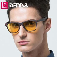 #FreeShipping #BestPrice DENISA Night Vision Ultralight TR90 Square Sunglasses Men Polarized Yellow Glasses T2310 #Discounts #BestPrice Night Glasses, Driving Night, Night Vision Glasses, Anti Glare Glasses, Yellow Glasses, Luxury Glasses, Vision Glasses, Clip On Sunglasses, Night Driving