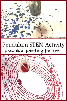 Looking for a fun activity for the kids to do?  Pendulum painting is a mix of STEM and art that kids of all ages will have fun doing.  #STEMactivities #STEAMactivities #kidsactivities #kidscrafts Stem Painting Activities, Ks1 Art Activities, Stem Arts And Crafts, Art For All Ages, Stem Art Activities Preschool, School Aged Crafts, Schoolage Art Activities, Older School Age Activities Daycare, Preschool Stem Activities Summer