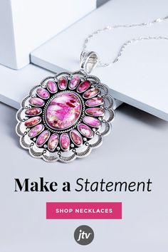 Personalize your look with a bold necklace! Bold Necklace, Best Jewelry, Statement Pendant, Statement Necklaces, Trendy Jewelry, Sale Event, Jewelry Trends, Shop Necklaces