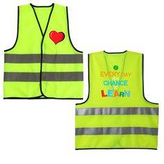 Functional Sleeveless Vest For Outdoor Activities, Nylon Sleeveless Vest For Outdoor Activities, Safety Vest Fashion, Cheap Safety Vest Sleeveless, Cycling Vest, High Visibility Vest, Adding Details, Safety Vest, Kids Training