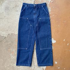 Loewe Workwear Carpenter Jeans Dark Blue Wash Size [34x30] Adult Size 48. 100% Genuine. Condition Is Pre Owned. Jeans Remain In Great Shape! Lightly Worn With No Flaws. Tagged Size Adult 48 Waist Measures Approx. 34'' And Inseam Measures Approx. 30''. Measurements Waist - 34'' Inseam - 30'' Rise - 14'' Leg Opening - 10''. Thank You For Looking. Don't Forget To Like And Share. I Also Have Bundle Deal Going On Right Now! 20%Off Any 2 Or More Items. Have A Wonderful Day. Loewe Jeans, Jeans Dark Blue, Carpenter Jeans, Like And Share, Wonderful Day, Don't Forget, Mens Jeans, Work Wear, Right Now