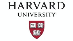 harvard university logo on a white background