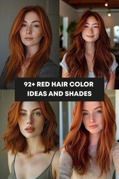 Discover the world of red hair with our range of shades and color ideas, crafted to add a bold and fiery elegance to your style. See more here. Halo Hair Color Ideas Red, Red Hair Color Names, What Shade Of Red Should I Dye My Hair, Winter Hair Color Ideas For Red Heads, Level 7 Red Hair Color, Red Hair Trends 2024, Types Of Red Hair Shades, Red Hair 2024 Trends