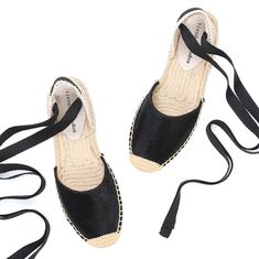 Ayu Espadrilles – Ultra Seller Shoes Flamingo Shoes, Lace Up Espadrilles, Spring Sneakers, Women's Espadrilles, Cross Training Shoes, Black Espadrilles, Beige Shoes, Women's Flats, Pointed Toe Flats