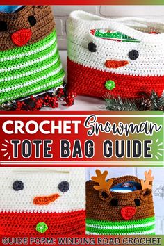 crochet christmas tote bag guide