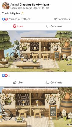 two facebook posts showing the same image as they appear to be in an animated manner