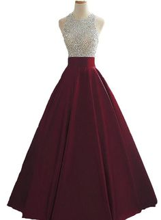 Any things please feel free to contact to us: WeddingPromDresses@outlook.com ******* Product Detail******* Fabric:Satin Product Number: #GXE4 Color: Wine Red, Blue Hemline:Floor Length Neckline:Halter Making time:2-3 weeks, Shipping time: 3-5 Days Custom size/color, Rush Order is available, and no extra cost. ******* Custom Measurements******* For better fitting, You can leave us the following information in the order notes when you check out, and please have a look our measuring guide at first: Vestidos Color Vino, Satin Formal Gown, Color Vino, Evening Party Gowns, Kleidung Diy, Beaded Prom Dress, Cute Prom Dresses, Grad Dresses, Formal Gown