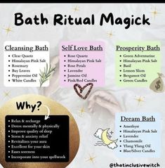 Social Media Website, Spiritual Bath, Witch Tarot, Bath Recipes, Witch Spirituality, Magic Spell Book, Wiccan Spell Book, Herbal Bath