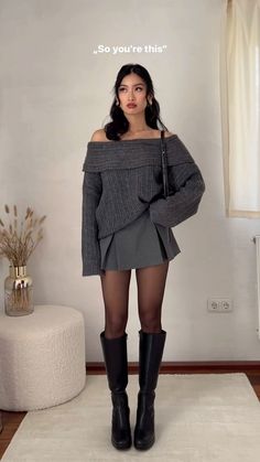 Style Winter, Skirt Outfit, Winter Outfit, Skirt Outfits, Winter Outfits, Winter Fashion, Women's Fashion, My Style