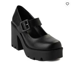 Black Mary Jane Heels, Black Mary Jane Shoes, Steve Maddens, Goth Shoes, Shoe Stretcher, Platform Mary Janes, Sleek Style, Casual Shoe, Mary Jane Heels