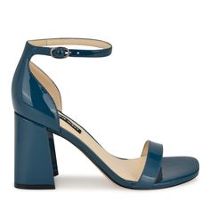 Sleek and chic, the Nine West Ilea dress sandal is the perfect wardrobe staple! It features a modern square toe, high block heel and an adjustable ankle strap for a secure fit. Teal Block Heels, Trendy Blue Sandals With 4-inch Heel, Blue Sandals With 4-inch Block Heel, Blue Sandals With 4-inch Heel, Blue Synthetic Sandals With 4-inch Heel, Modern Square, Perfect Wardrobe, Mini Crossbody, Dress Sandals