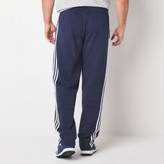 Designed for comfort and style, you'll want to wear these adidas men's straight leg sweatpants from their big and tall collection again and again. They're made from soft cotton fleece and feature a regular-fit, a drawstring elastic waist, and two side slip pockets to hold your essentials. Front Style: Flat FrontFeatures: DrawstringClosure Type: Full Elastic, DrawstringFit: Regular FitPockets: 2 Side Slip PocketsRise: At WaistFiber Content: 78% Cotton, 22% PolyesterFabric Description: FleeceInsea Straight Leg Sweatpants, Tall Pants, Adidas Mens, Cotton Fleece, Big & Tall, Big And Tall, Adidas Men, Elastic Waist, Straight Leg