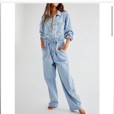 New With Tags. Size M And Fits Tall. I Am 5’5”, 150# Athletic Build And This Was Too Long On Me At Waist And In Total Overall Length Would Be Perfect For Someone 5’8” - 5’11” Levi's Denim Jumpsuit With Pockets For Summer, Levi's Casual Relaxed Fit Overalls, Levi's Spring Overalls With Pockets, Levi's Cotton Overalls, Trendy Light Wash Relaxed Fit Jumpsuits And Rompers, Chic Light Wash Relaxed Fit Denim Jumpsuit, Light Wash Denim Long Sleeve Jumpsuit, Trendy Light Wash Overall Bottoms, Levi's Summer Jumpsuits And Rompers With Pockets