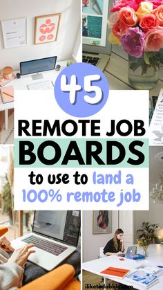 the words remote job boards to use to land a 100 % remote job