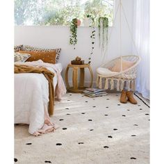 Rugs by Roo | Oh Happy Home! Cotton Berber Going Dotty Black Washable Area Rug-SHF-CBR-150GDB Washable Area Rug, Happy Home, Play Area, Black Dots, Boho Bedroom, Washable Area Rugs, Cotton Rug, Australian Design, Cool Rugs