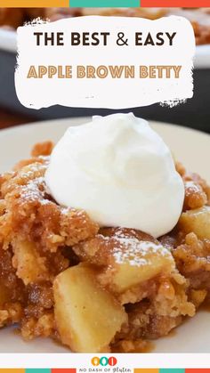 Apple Brown Betty Old Fashioned Dessert Recipes, Apple Betty Recipe, Apple Brown Betty Recipe, Brown Betty Recipe, Apple Betty, Apple Brown Betty, Tank Art, Brown Betty, Vegetarian Bake