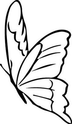 a black and white drawing of a butterfly