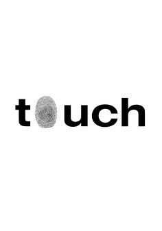 the word touch has a fingerprint on it