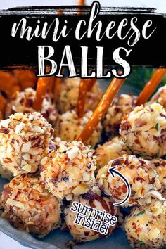 mini cheese balls on a plate with carrot sticks