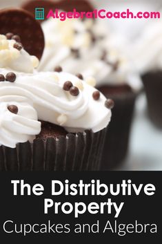 Distributive Property Activity - Cupcakes & Algebra ⋆ Algebra1Coach.com