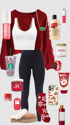 Preppy Christmas Outfit, Cozy Christmas Outfit, Preppy Fall Outfits, Xmas Outfits, Cute Christmas Outfits, Preppy Christmas, Casual Preppy Outfits, Trendy Outfits For Teens, Cute Lazy Day Outfits