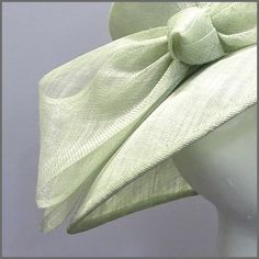 Ladies occasion hat in pale green with bow for weddings derby | Etsy Wedding Hats With Bow And Short Brim, Summer Wedding Hat With Bow, Formal Summer Hat With Bow, Summer Formal Hat With Bow, Wedding Hats With Bow For Royal Ascot, Classic Summer Wedding Fascinator, Elegant Green Fascinator For Church, Elegant Green Church Fascinator, Elegant Mini Hat With Bow For Summer