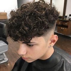 Low Taper Haircut, Male Haircuts Curly, Mullet Haircut, Tapered Haircut, Mens Hair Trends, Types Of Curls