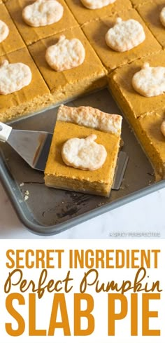 this recipe is perfect for pumpkin slab pie