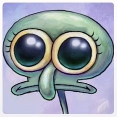 an image of a cartoon character with big eyes and a weird look on his face