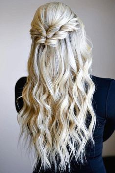 Adore one bridal hairstyle half up, half down. Follow along for more ideas, and share what you think below. Down Hairstyles Casual, Hairstyles Casual, Prom Hairstyles Updos, Bridal Hairdo, Easy Wedding