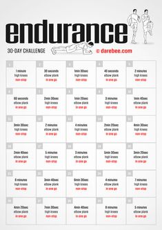 an exercise calendar with the words, 30 - day challenge