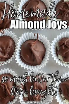 chocolate almond joys are so much better than store bought