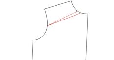 the front view of a white top with red lines on it and one line at the bottom