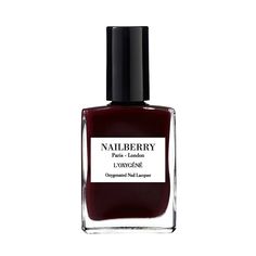 One of Nailberry's founder's favorite colors... Whether you crave a classic look or something more rock and roll, this intense and opulent blackish-red promises guaranteed glamour whatever the occasion. Sophisticated and striking in equal measure, sweep it onto tips and toes and pair with your most fearless look. Halal Nail Polish, Natural Nail Polish, Popular Nails, Nail Varnish, Luxury Nails, Nail Polish Remover, Nail Spa, Base Coat, Setting Spray