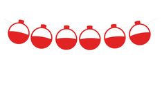 red christmas baubles hanging on a string