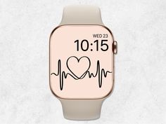 Give your Apple Watch or any smartwatch a unique makeover with this beautiful beige nurse apple watch wallpaper.  Please Note: You will receive 1 x high-quality JPG image in 838 x 1.020 pixels. This listing is for a DIGITAL DOWNLOAD only. There is no physical product with this order. Please remember that the colors can look slightly different on different monitor screens. This will work with most smartwatches but if it doesn't look good on yours for some reason, let us know and we can send the f Heartbeat Line, Apple Watch Faces, Watch Wallpaper, Apple Watch Wallpaper, Beige Aesthetic, Photo Apps, Watch Faces, Smartwatch, In A Heartbeat