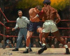 Arthur Sarnoff, Boxing Images, Boxing Match, Sports Painting, Boxing Posters, Mma Boxing, Drawing Studies, Afrocentric Art, Southwest Art