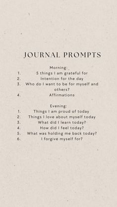 Journal Prompts Daily Morning, Questions To Ask Yourself In The Morning, Daily Journal Writing Ideas, Morning Mindfulness Journal Prompts, What To Journal About In The Morning, Self Growth Journal Ideas, Selfcare Journal Prompts, Journal Ideas For Self Improvement, Writing Affirmations Journal