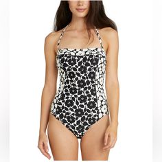 Chic And Versatile, This Sleek One-Piece By Kate Spade New York Has Removable Straps So You Can Choose Your Style At The Beach Or Pool Alike Imported Pull-On Styling; Removable, Adjustable Shoulder Straps Removable Soft Cups; No Underwire Full Bottom Coverage Bandeau Neckline Lined Material & Care Shell: Nylon, Spandex; Lining: Polyester, Spandex Hand Wash White Kate Spade Swimwear For Spring, White Strapless Tankini, Elegant White Bandeau Swimwear, Kate Spade Swimwear For Spring Pool Occasions, Kate Spade Swimwear For Pool In Spring, Kate Spade Swimwear For Spring Pool, Strapless White Tankini For Swimming, White Strapless Tankini For Pool, Chic White Strapless Swimwear