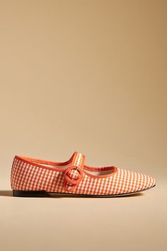 Patent leather upper Leather insole Rubber sole Buckle styling Imported | Georgia Mary Jane Flats by Repetto in Orange, Women's, Size: 39:7.5-8, Leather/Rubber at Anthropologie