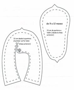 the sewing pattern shows how to make an ornament