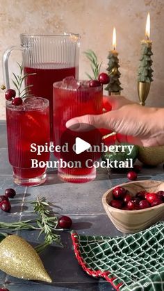 Stephanie Wahler on Instagram: "Holiday hosting made simple 🎄✨

This spiced cranberry bourbon cocktail is the perfect crowd-pleaser—festive, flavorful, and ready to pour.

Spiced Cranberry Bourbon Punch 

1 cup spiced syrup 
1/4 cup fresh lemon juice 
2.5 cups unsweetened cranberry juice 
2 cups bourbon 
Ginger beer to serve
Rosemary sprigs and cranberries for garnish 

Add syrup, lemon, cranberry, and bourbon to a pitcher and stir to combine. 
Serve over ice and top with 1-2 oz of ginger beer. 

Spiced Syrup- 

1 cup sugar 
1 cup water
2 cinnamon sticks 
4 whole cloves 
2 cardamom pods (lightly crushed)
1 star anise 

Add ingredients to a saucepan and set to low/ medium heat. Stirring until sugar melts. Let simmer for 10-15 mins. Remove from heat and let cool. Strain through a fine mesh