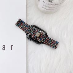 Apple Watch 7 6 5 4 Women Style Watch Band Colored Diamond Strap iWatch 38mm 40mm 41mm 42mm 44mm 45mm Bracelet Strap |Watchbands| The New Apple Watch Series 7 is compatible with all existing bands.Size 38/40mm will fit the new 41mm Apple watch, For the 45mm choose sizes 42/44mm. This cool watch band is available in all Apple watch face sizes 38mm, 40mm, 41mm 42mm, 44mm, 45mm. The actual band fits wrist sizes up to 6" 7.8" wrist. Available in colors: Black, Silver, Rose-Gold! USA order Shipping: Apple Watch 7, Apple Smartwatch, New Apple Watch Bands, Apple Watch Wristbands, Rhinestone Watches, New Apple Watch, Space Black, Iwatch Apple, 3 Women