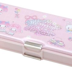 Organize and carry your pens and pencils in this adorable case, fitted with different slots and compartments for your writing tools. The exterior has a puffy vinyl design, and two-way openings with holographic accents all over featuring your favorite Sanrio Character. ♡ Holder for 6 pencils ♡ PVC, ABS resin material ♡ Double-sided opening/closure ♡ Comes with a removable mini sharpener ♡ Approx. 8.6 x 3.4 x 1.4” Pink Pencil Case For Storage, Pink Rectangular Case With Pen Slots, Pink Stationery With Pen Slots For Organization, Pink Stationery For Back To School Storage, Portable Pink Stationery For Organization, Pink Kawaii Pencil Case For Storage, Pink Pencil Case With Pen Slots, Pink Rectangular Case For School, Pink Rectangular School Case