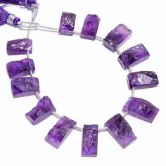 Precious Beads, Semi Precious Beads, Amethyst Beads, Rough Gemstone, Handmade Beads, Amethyst Gemstone, Bead Strand, Unique Charms, Etsy Crafts