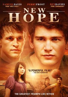 the new hope movie poster with two young men and one woman looking into each other's eyes