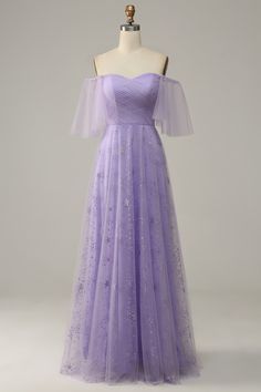 Fairy Prom Dresses Luulla, Purple Flowy Prom Dress, Prom Dresses Purple Lavender, Lavender Dress Formal, Purple Dress Prom, Lavender Gowns, Pastel Purple Dress, Prom Dresses Lavender, Party Dress Purple