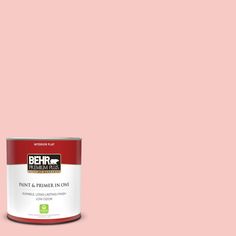 the behr paint is light pink with white trim