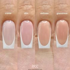 Nail French Tip Pink, Nude French Nails, Bridal Nails Designs, Gel Paint, French Tip Nail Designs, Nail Techniques, Nude Nail Designs, Liner Brush, Summery Nails